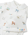 Set tutina per neonato Fendi Kids con stampa - Ninna Nanna