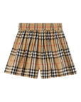 Shorts per bambina Burberry Kids in check - Ninna Nanna