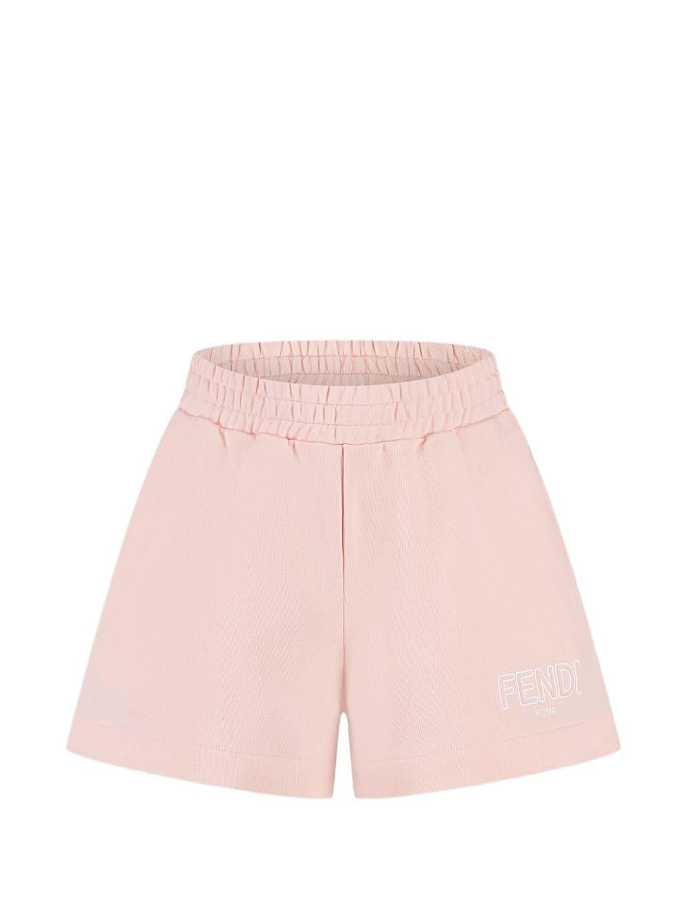 Shorts per bambina Fendi Kids con logo - Ninna Nanna