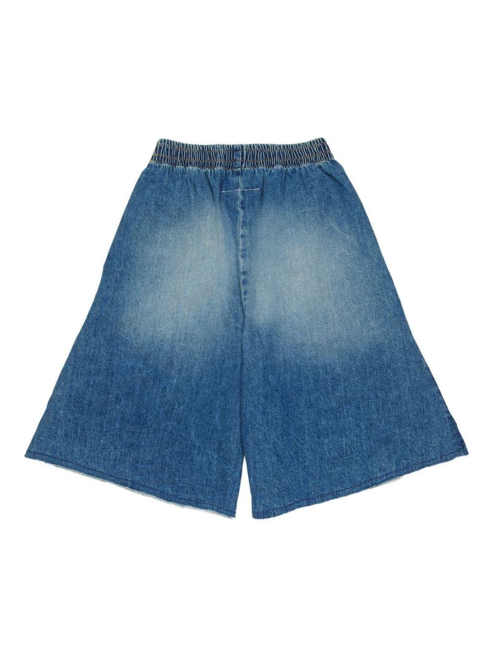 Shorts per bambina Maison Margiela Kids in jeans - Ninna Nanna