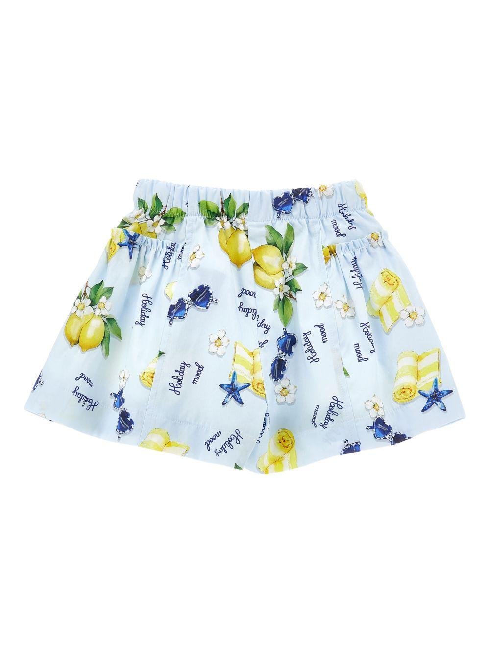 Shorts per bambina Monnalisa con stampa - Ninna Nanna