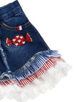 Shorts per bambina Monnalisa di jeans - Ninna Nanna