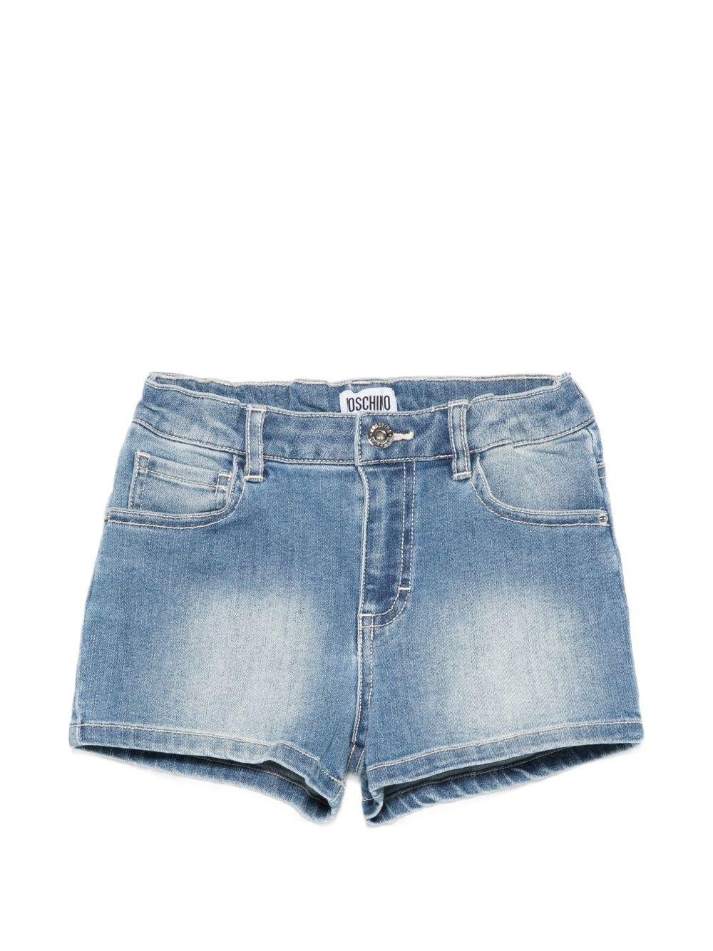 Shorts per bambina Moschino Kids in jeans - Ninna Nanna
