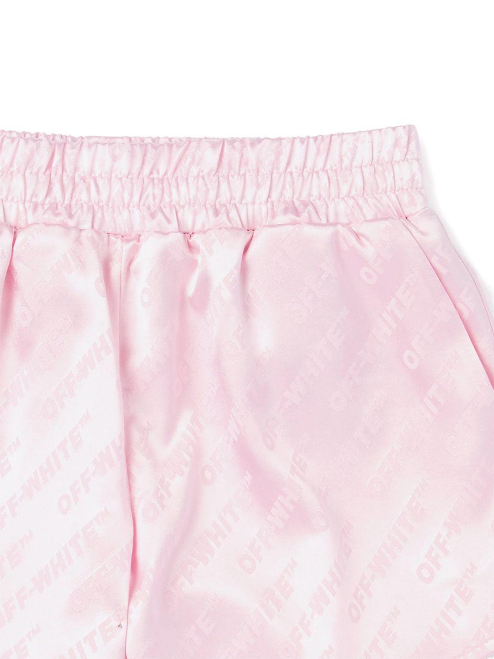 Shorts per bambina Off White Kids logato - Ninna Nanna
