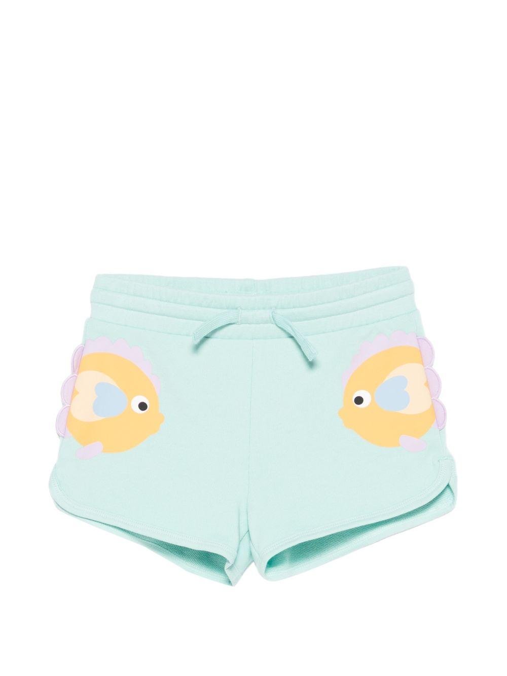 Shorts per bambina Stella McCartney Kids con stampa - Ninna Nanna