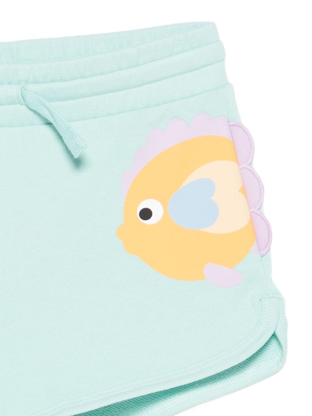 Shorts per bambina Stella McCartney Kids con stampa - Ninna Nanna