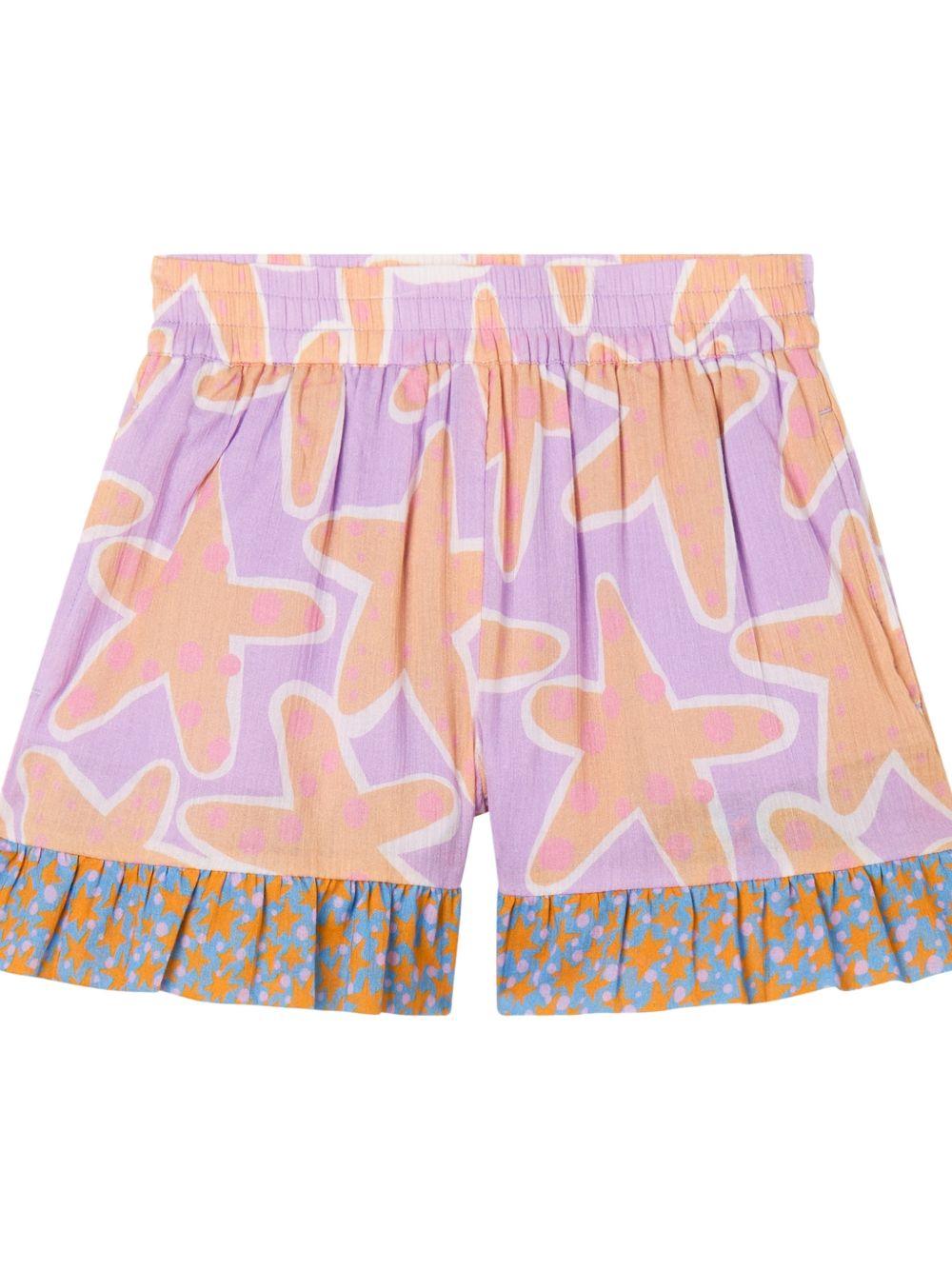 Shorts per bambina Stella McCartney Kids con stelle - Ninna Nanna