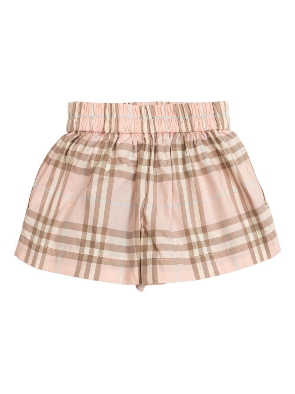 Shorts per neonata Burberry Kids in check - Ninna Nanna