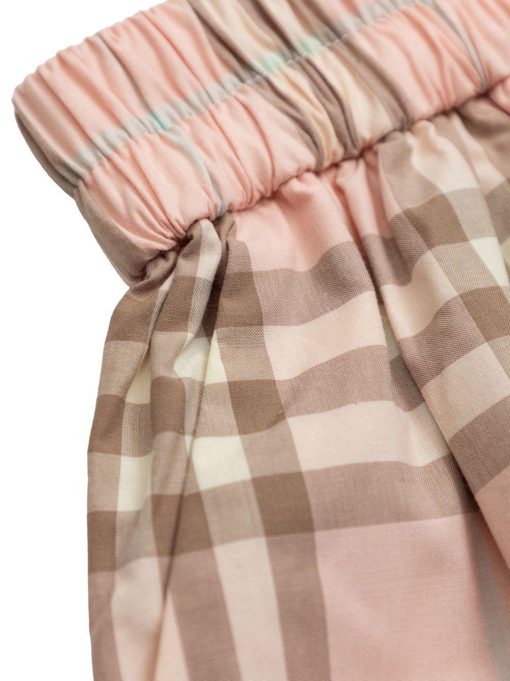 Shorts per neonata Burberry Kids in check - Ninna Nanna