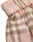 Shorts per neonata Burberry Kids in check - Ninna Nanna