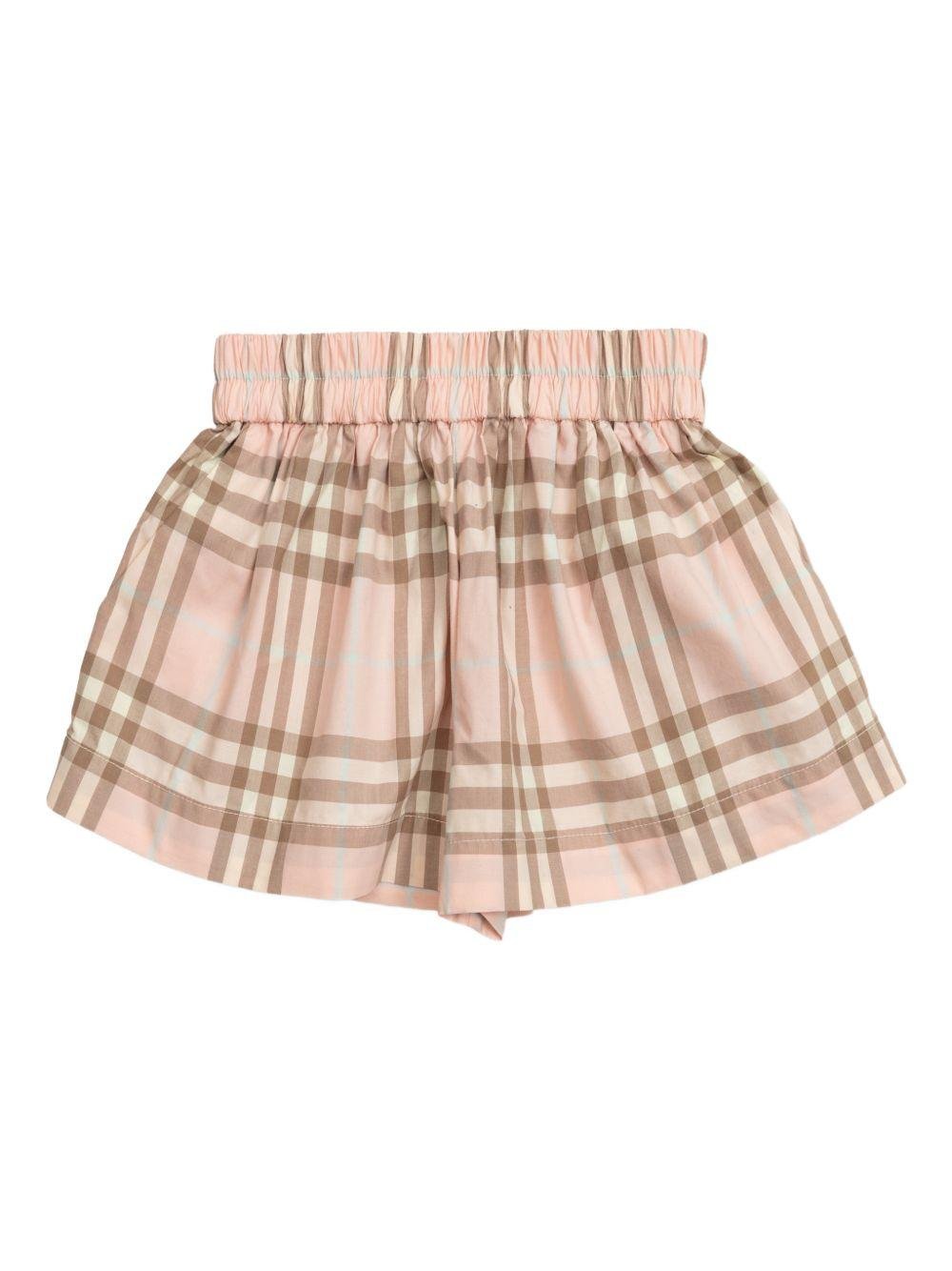 Shorts per neonata Burberry Kids in check - Ninna Nanna