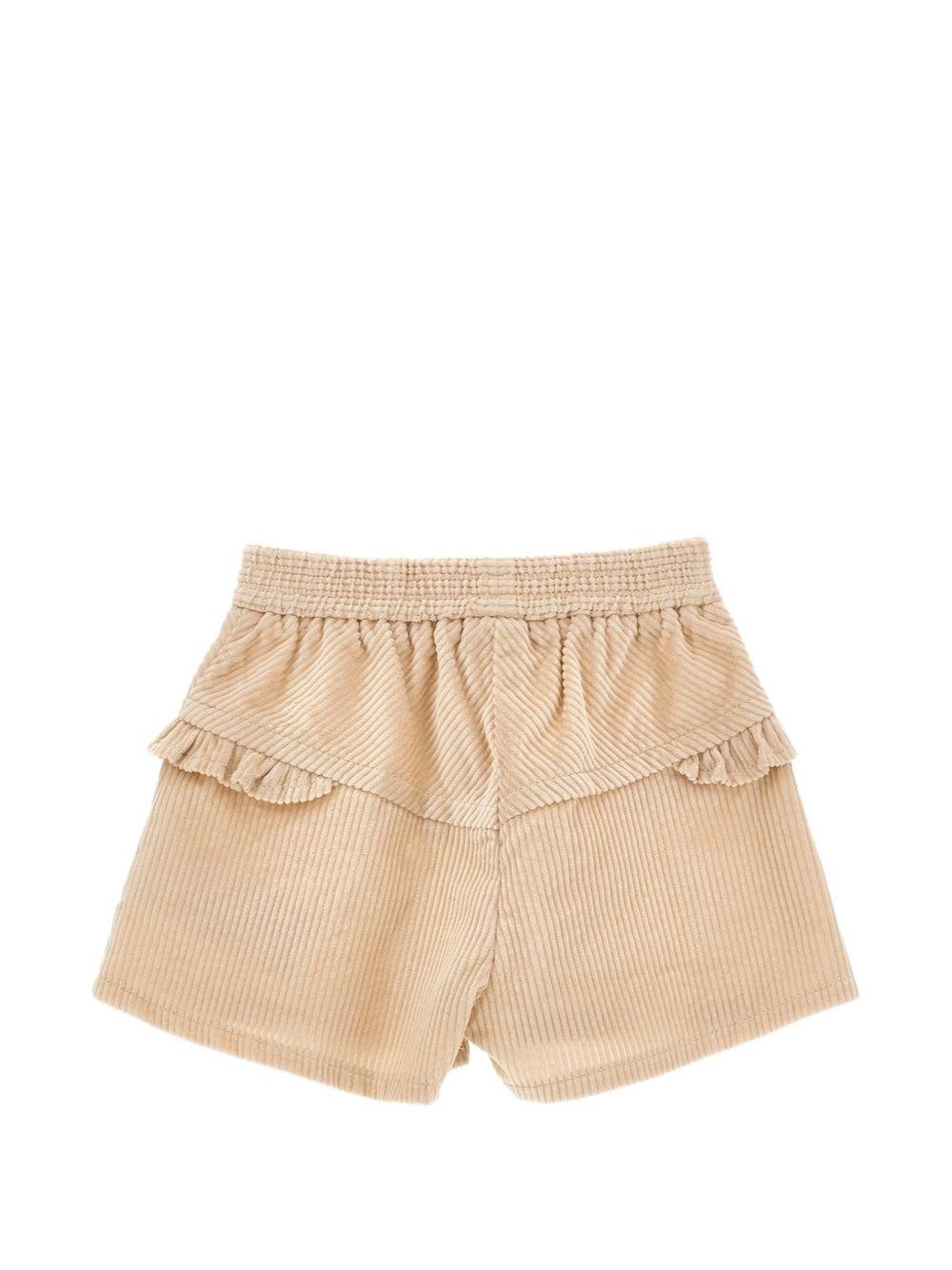 Shorts per neonata Monnalisa in velluto - Ninna Nanna