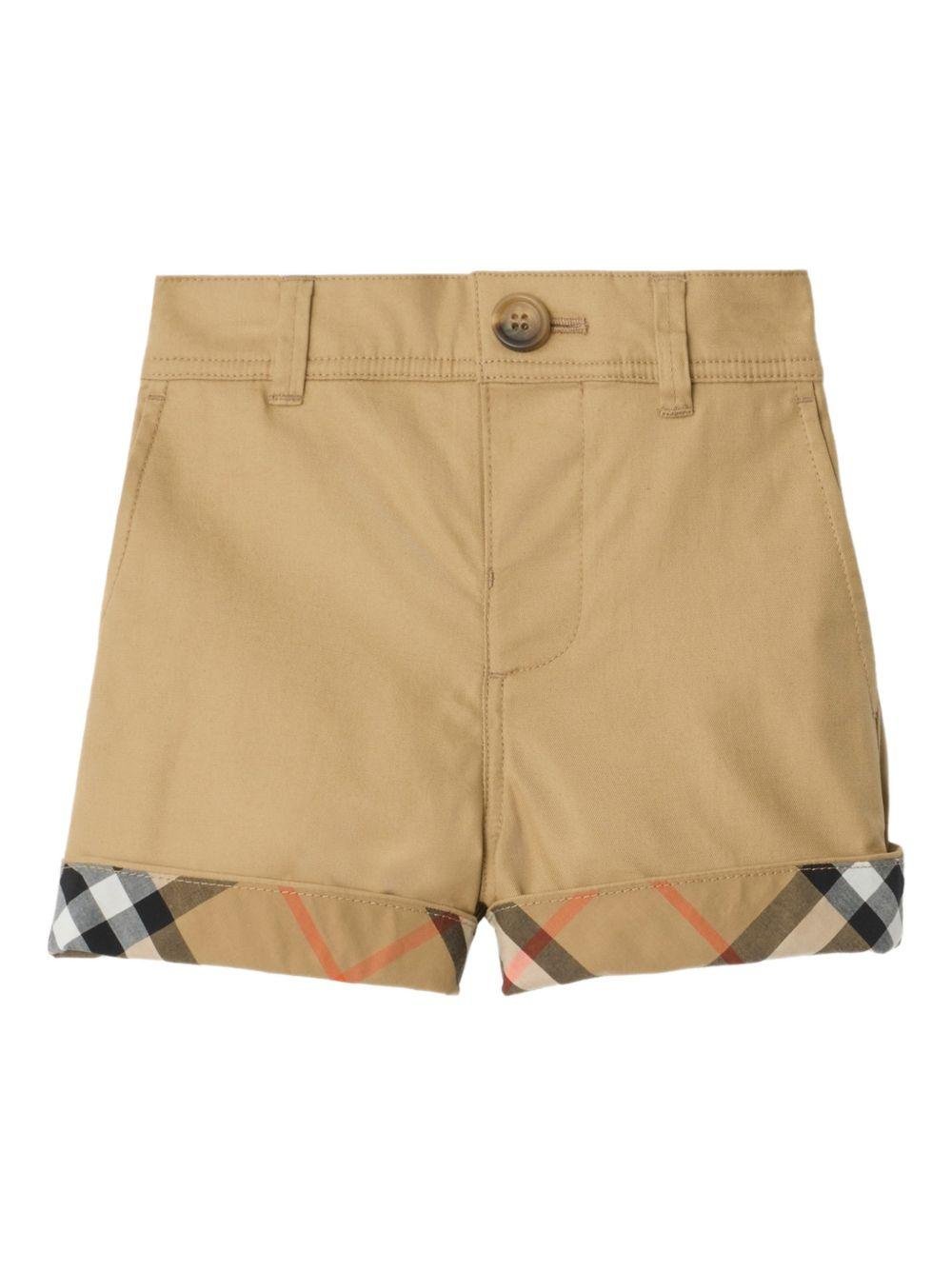 Shorts per neonato Burberry Kids con risvolto - Ninna Nanna