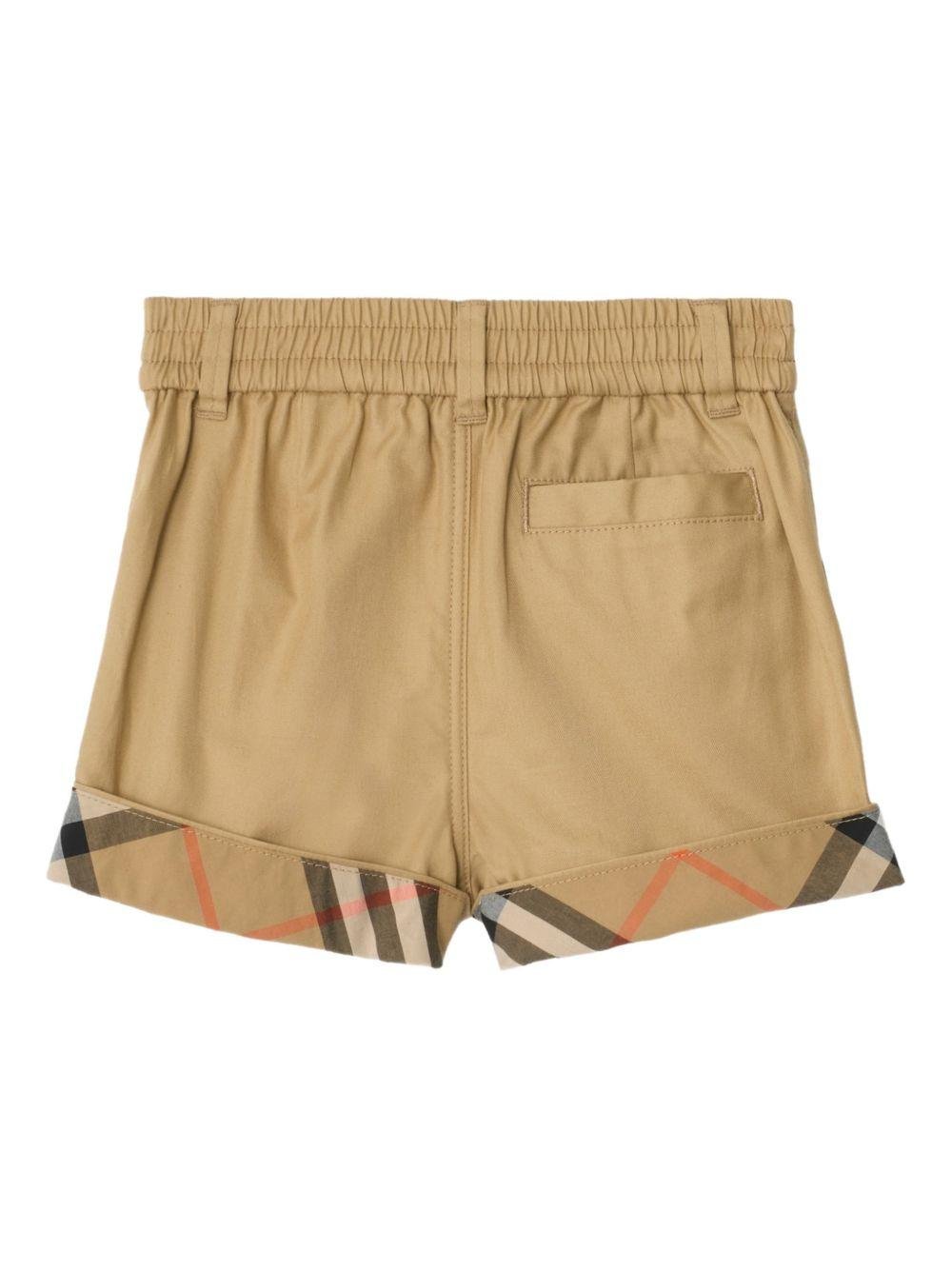 Shorts per neonato Burberry Kids con risvolto - Ninna Nanna