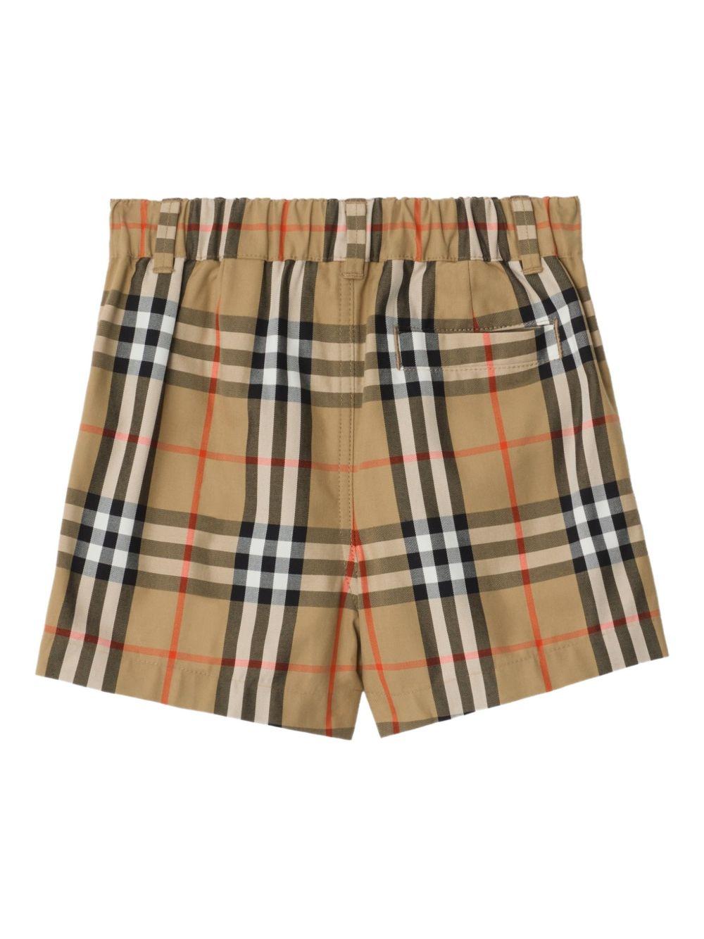 Shorts per neonato Burberry Kids in check - Ninna Nanna