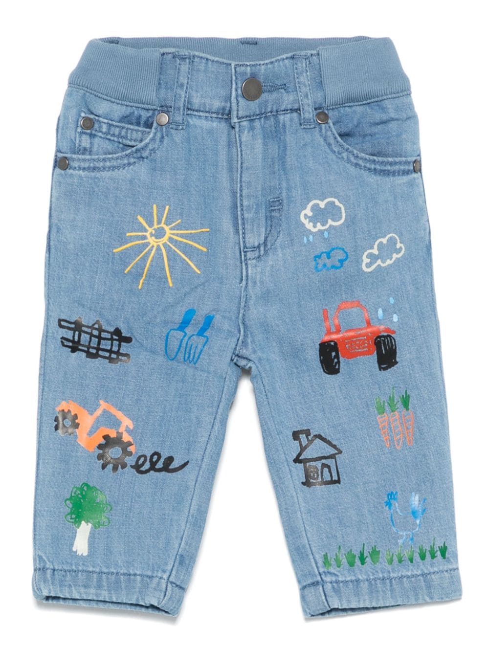 Stella McCartney Kids jeans con stampa - Ninna Nanna