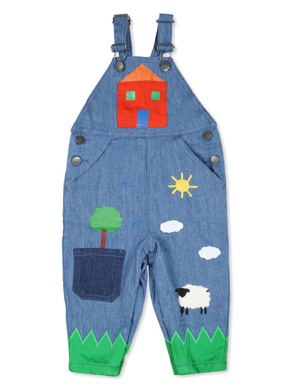 Stella Mccartney Kids salopette in denim - Ninna Nanna