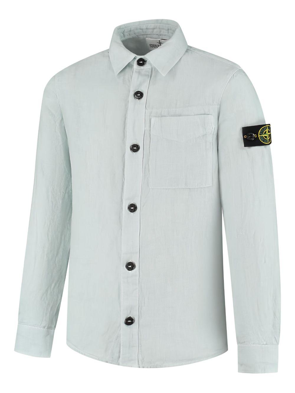 Stone Island Junior camicia in lino - Ninna Nanna