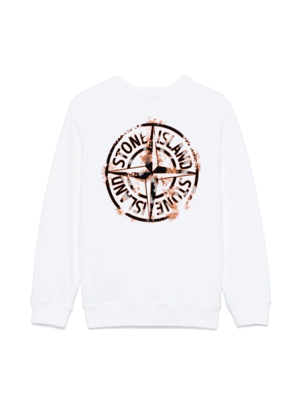 Stone Island Junior felpa con stampa - Ninna Nanna