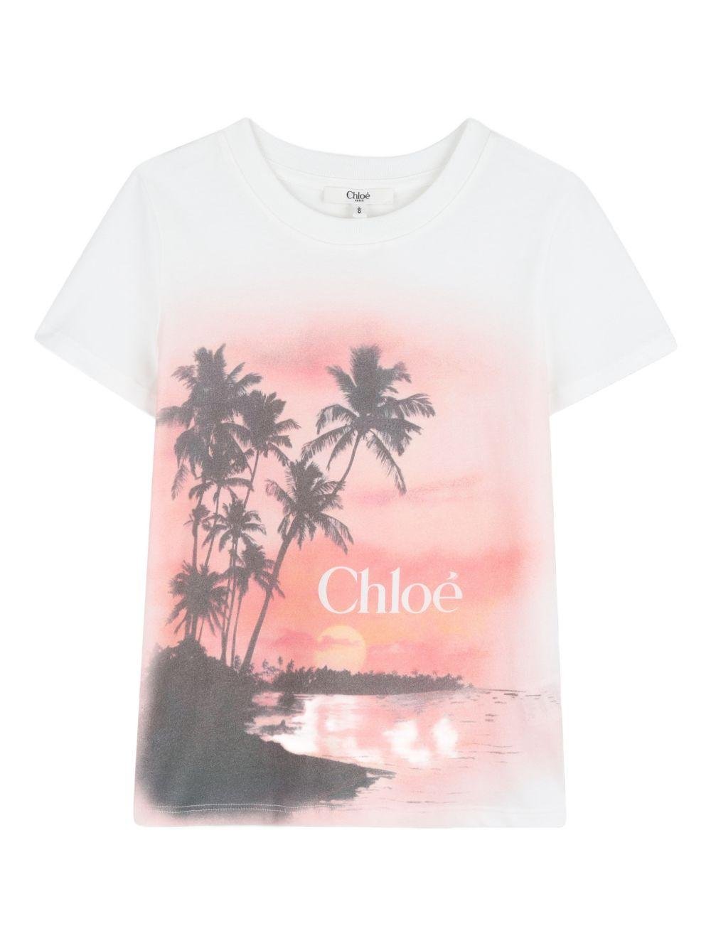 T-shirt per bambina Chloé Kids con stampa - Ninna Nanna