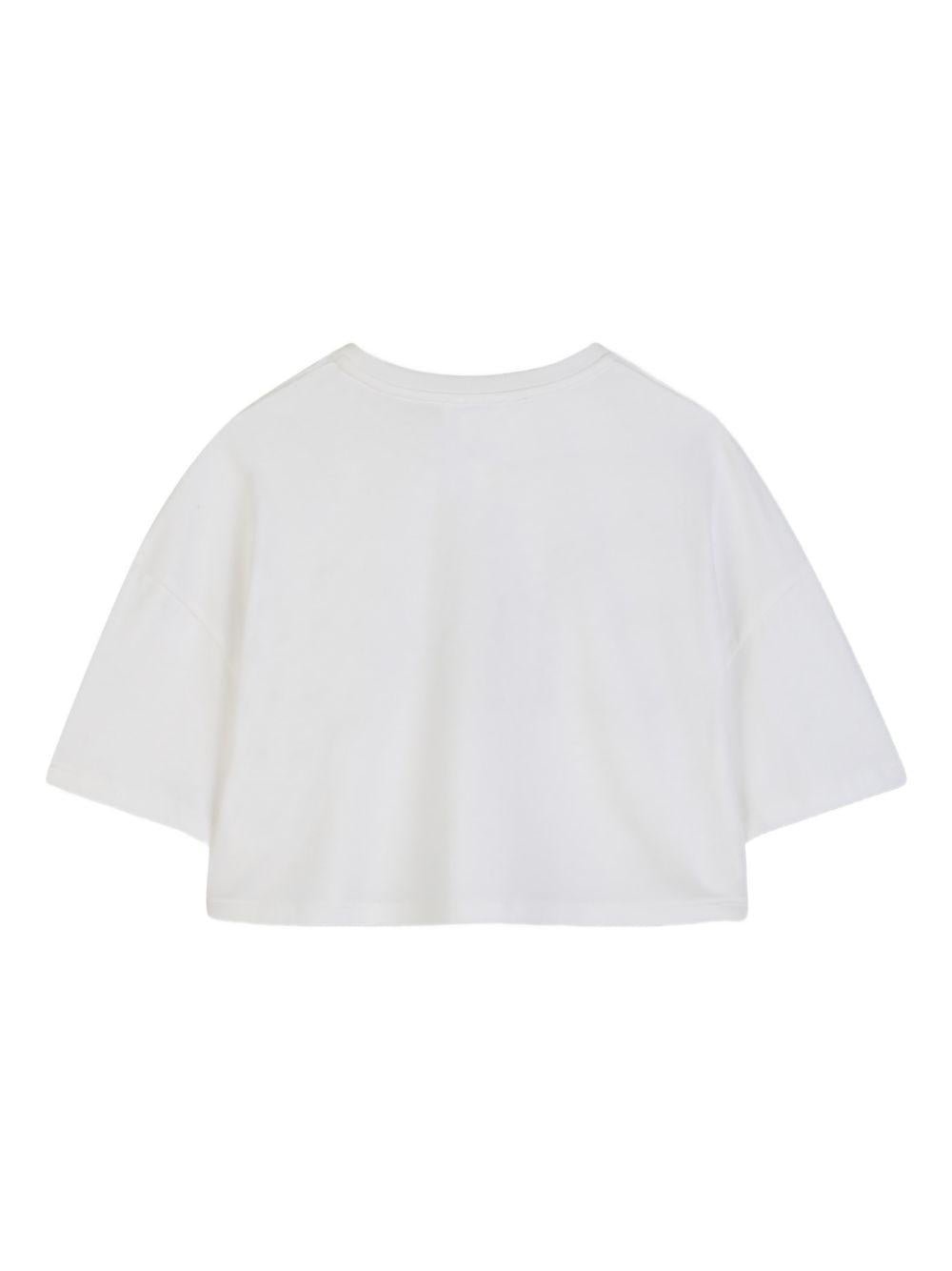 T-shirt per bambina Chloé Kids crop - Ninna Nanna