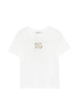 T-shirt per bambina Dolce & Gabbana Kids con logo - Ninna Nanna