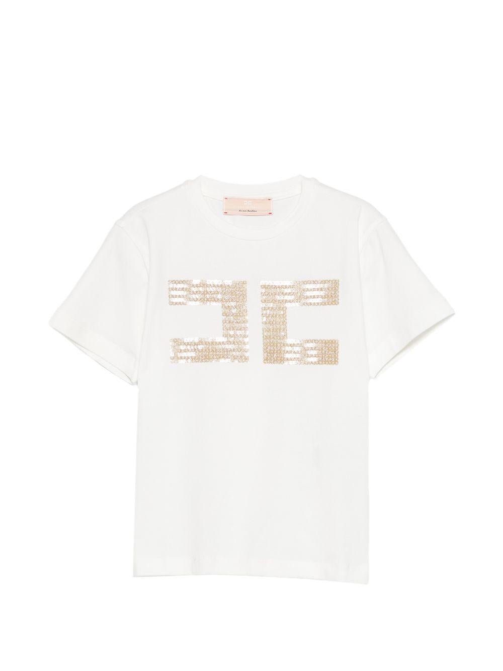 T-shirt per bambina Elisabetta Franchi Kids con logo - Ninna Nanna