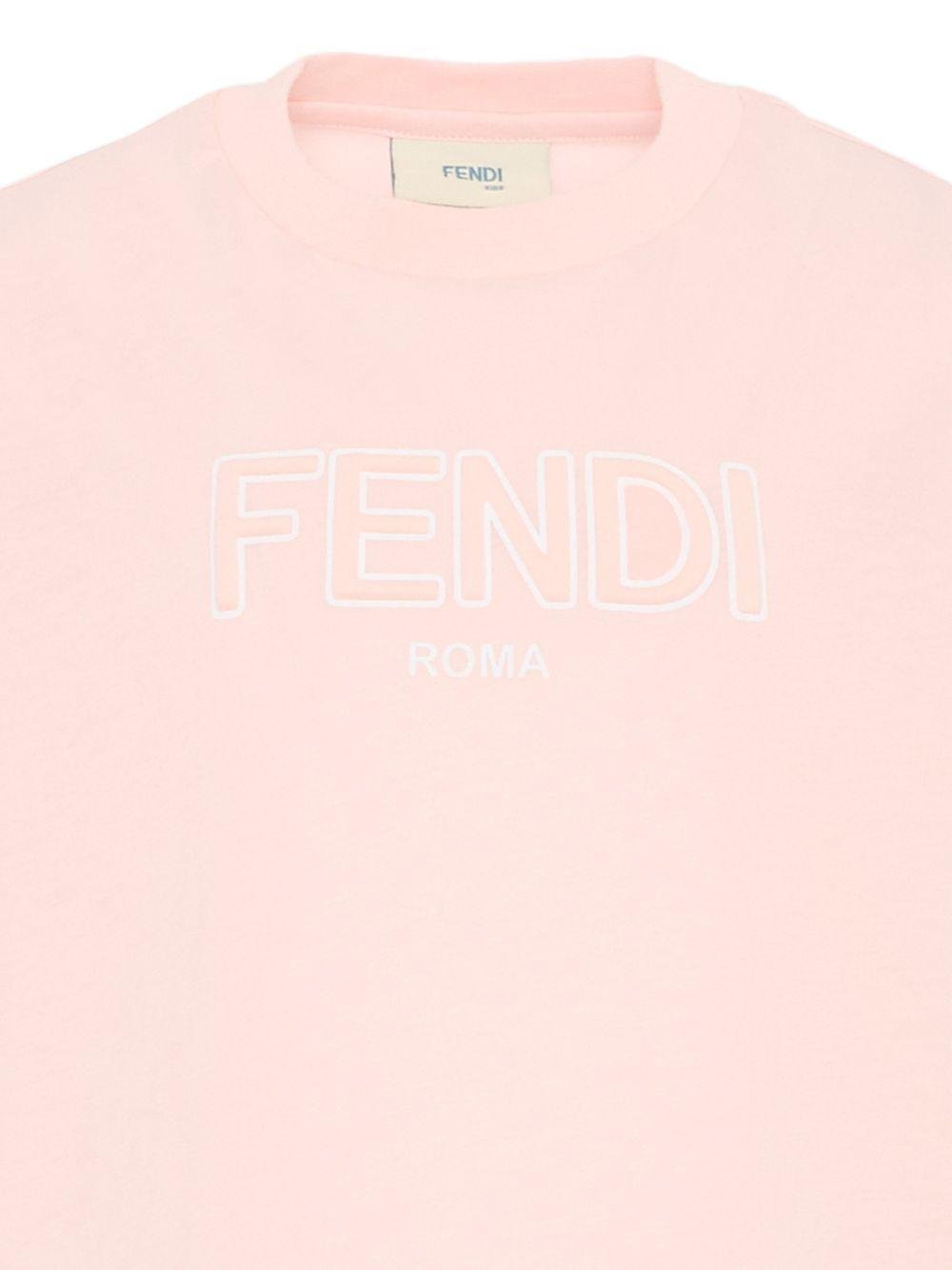 T-shirt per bambina Fendi Kids con logo - Ninna Nanna