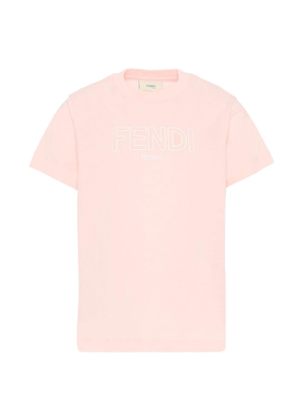 T-shirt per bambina Fendi Kids con logo - Ninna Nanna