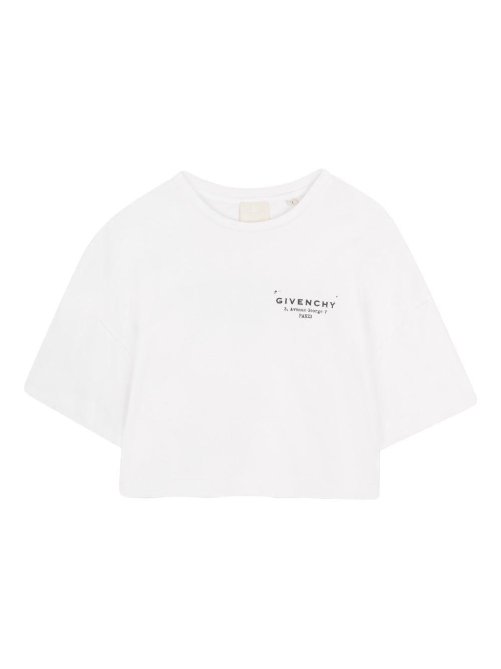 T-shirt per bambina Givenchy Kids crop - Ninna Nanna