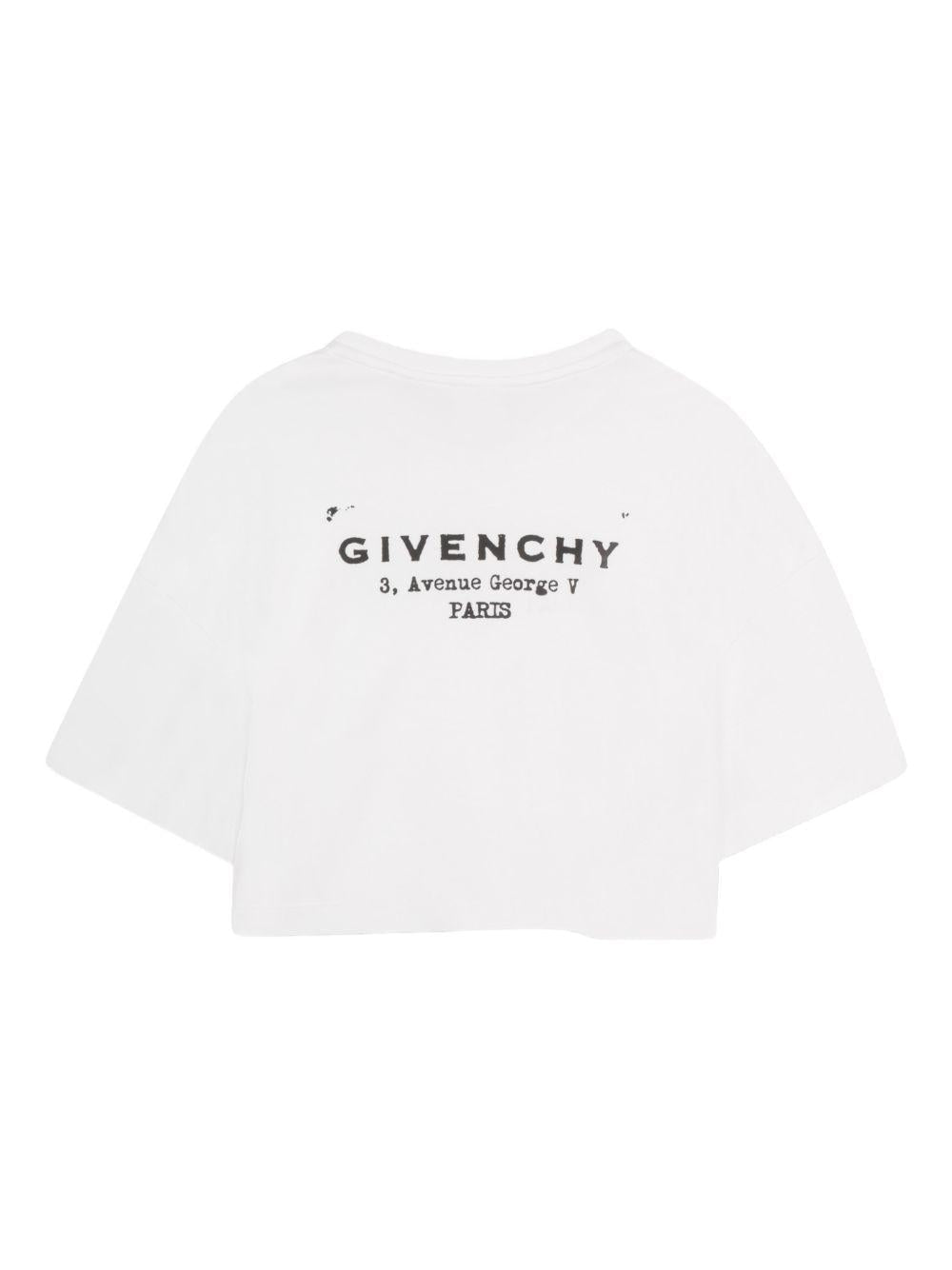 T-shirt per bambina Givenchy Kids crop - Ninna Nanna