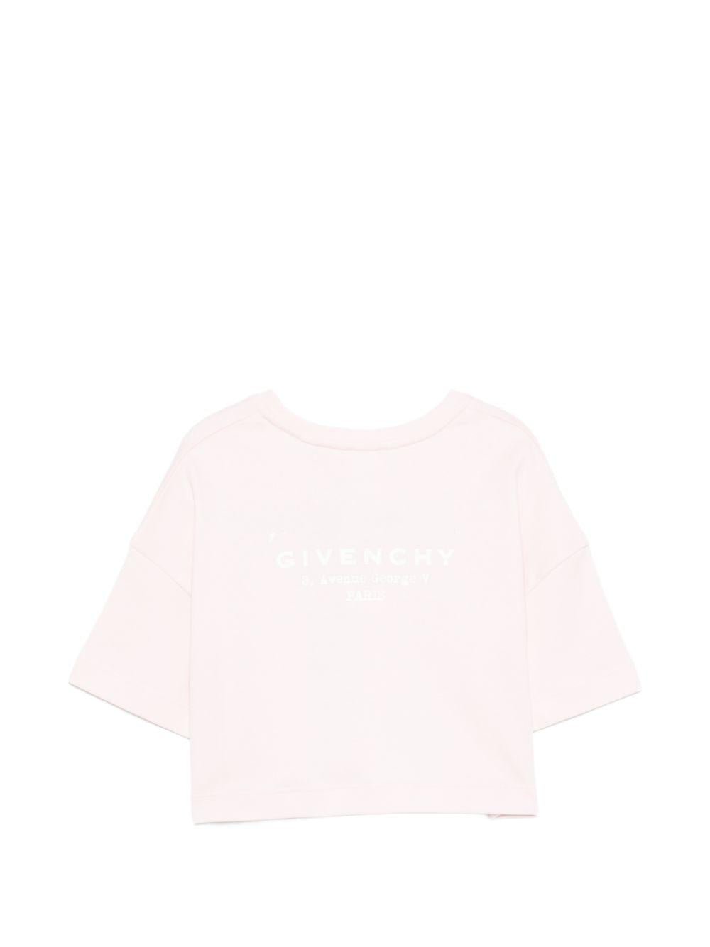T-shirt per bambina Givenchy Kids crop - Ninna Nanna