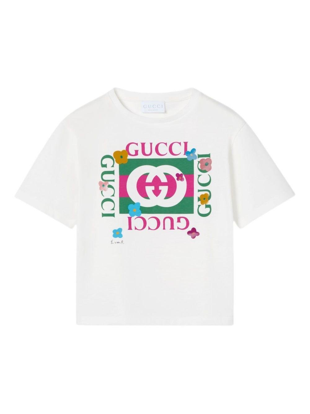 T-shirt per bambina Gucci Kids con stampa - Ninna Nanna