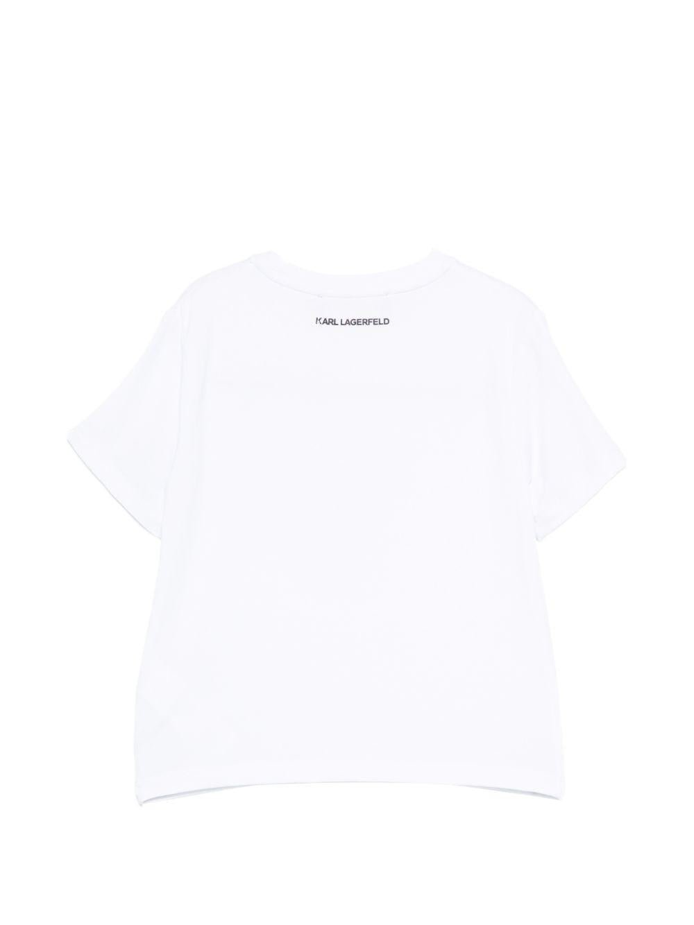 T-shirt per bambina Karl Lagerfeld Kids con paillettes - Ninna Nanna