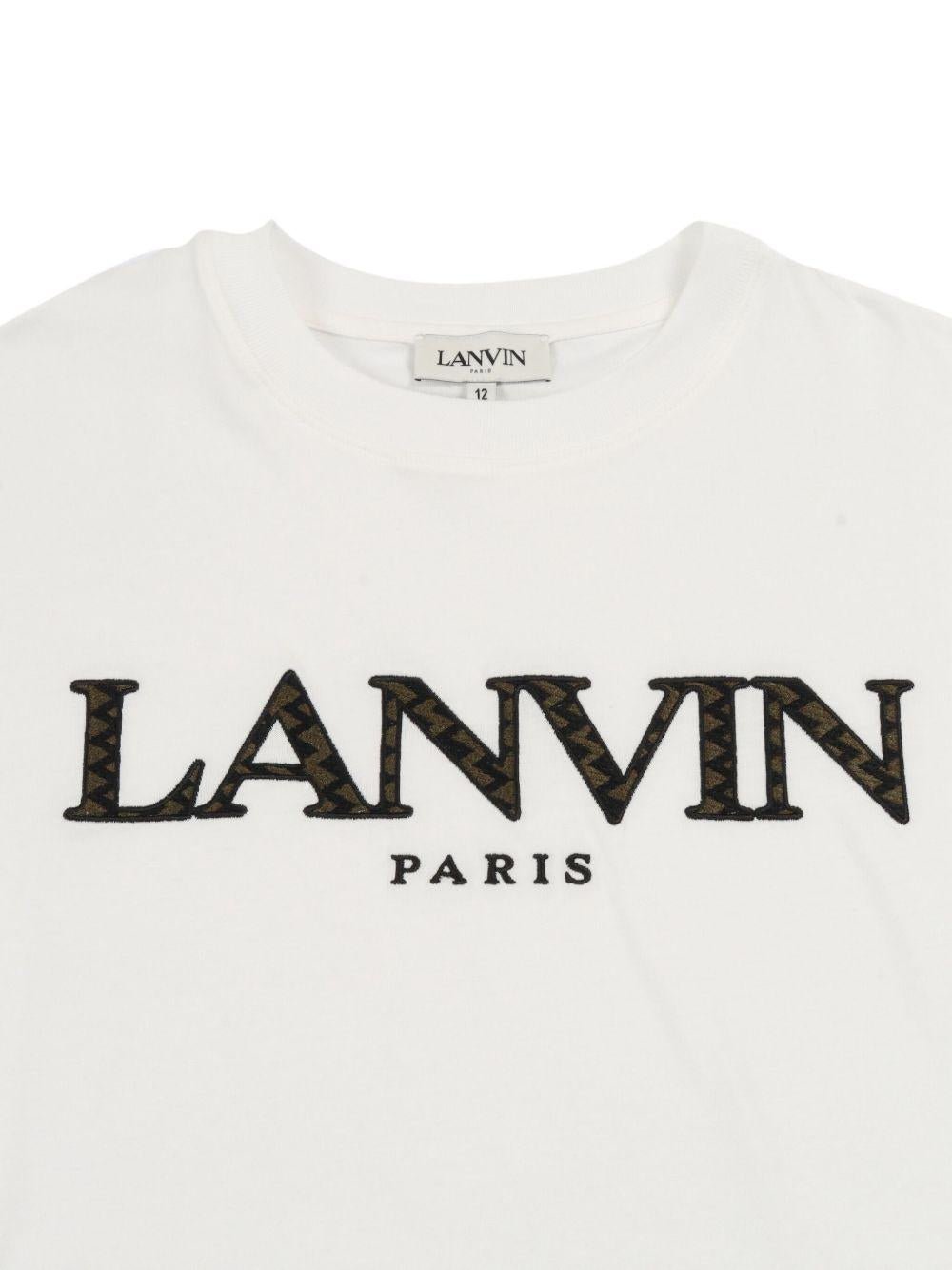 T-shirt per bambina Lanvin Enfant con logo - Ninna Nanna