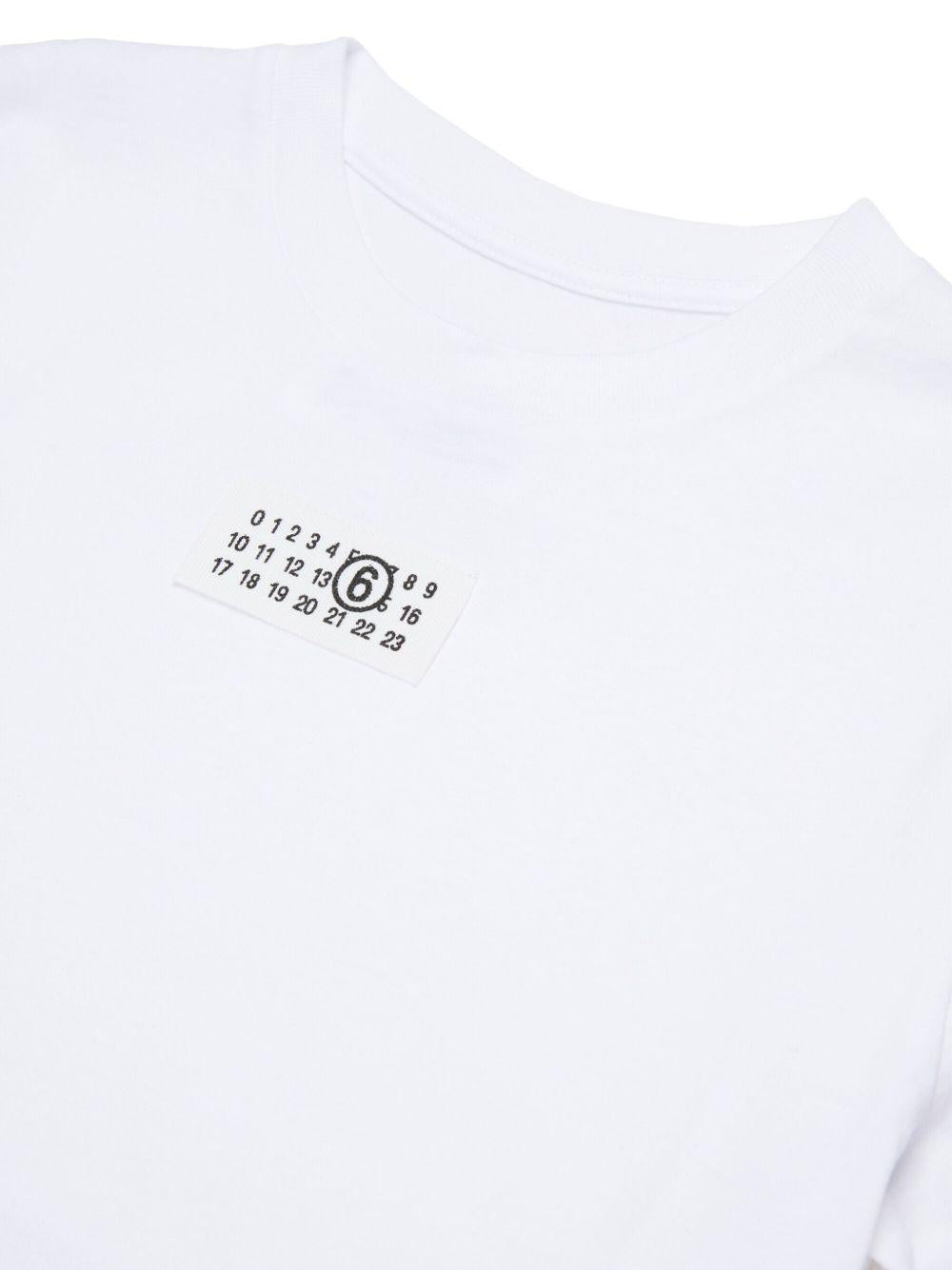 T-shirt per bambina Maison Margiela Kids con logo - Ninna Nanna