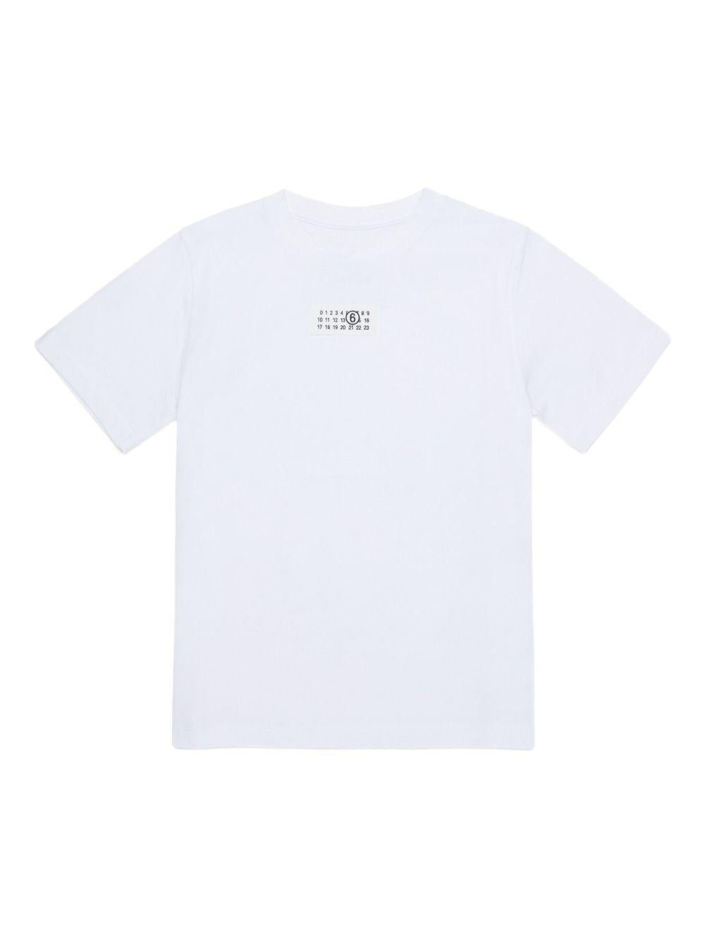T-shirt per bambina Maison Margiela Kids con logo - Ninna Nanna