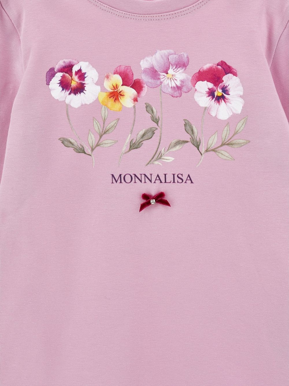 T-shirt per bambina Monnalisa con fiori - Ninna Nanna