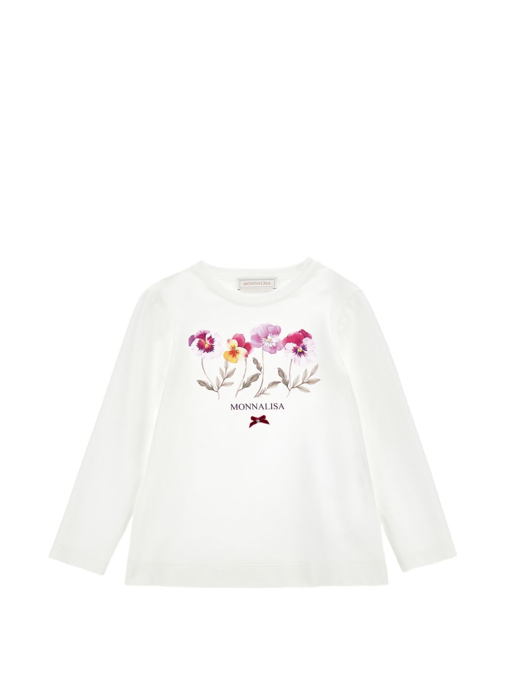 T-shirt per bambina Monnalisa con fiori - Ninna Nanna