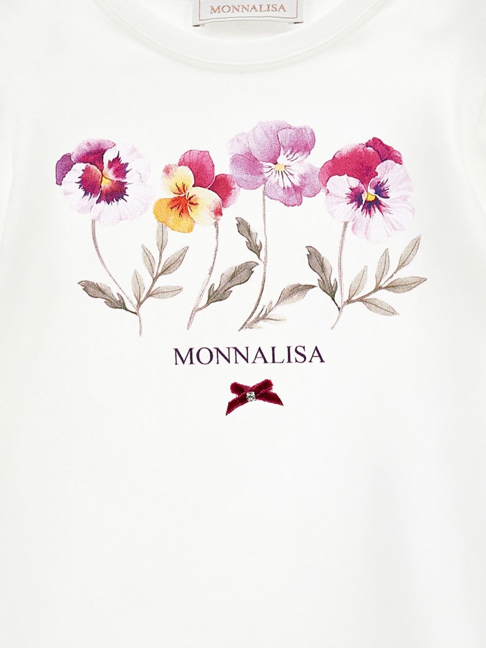 T-shirt per bambina Monnalisa con fiori - Ninna Nanna