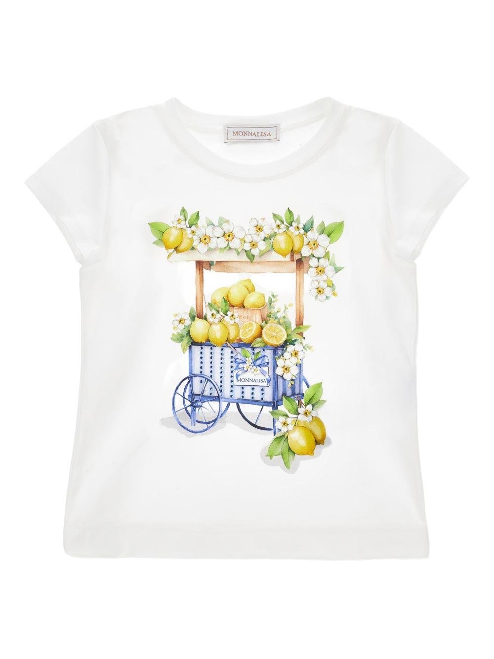 T-shirt per bambina Monnalisa con stampa - Ninna Nanna