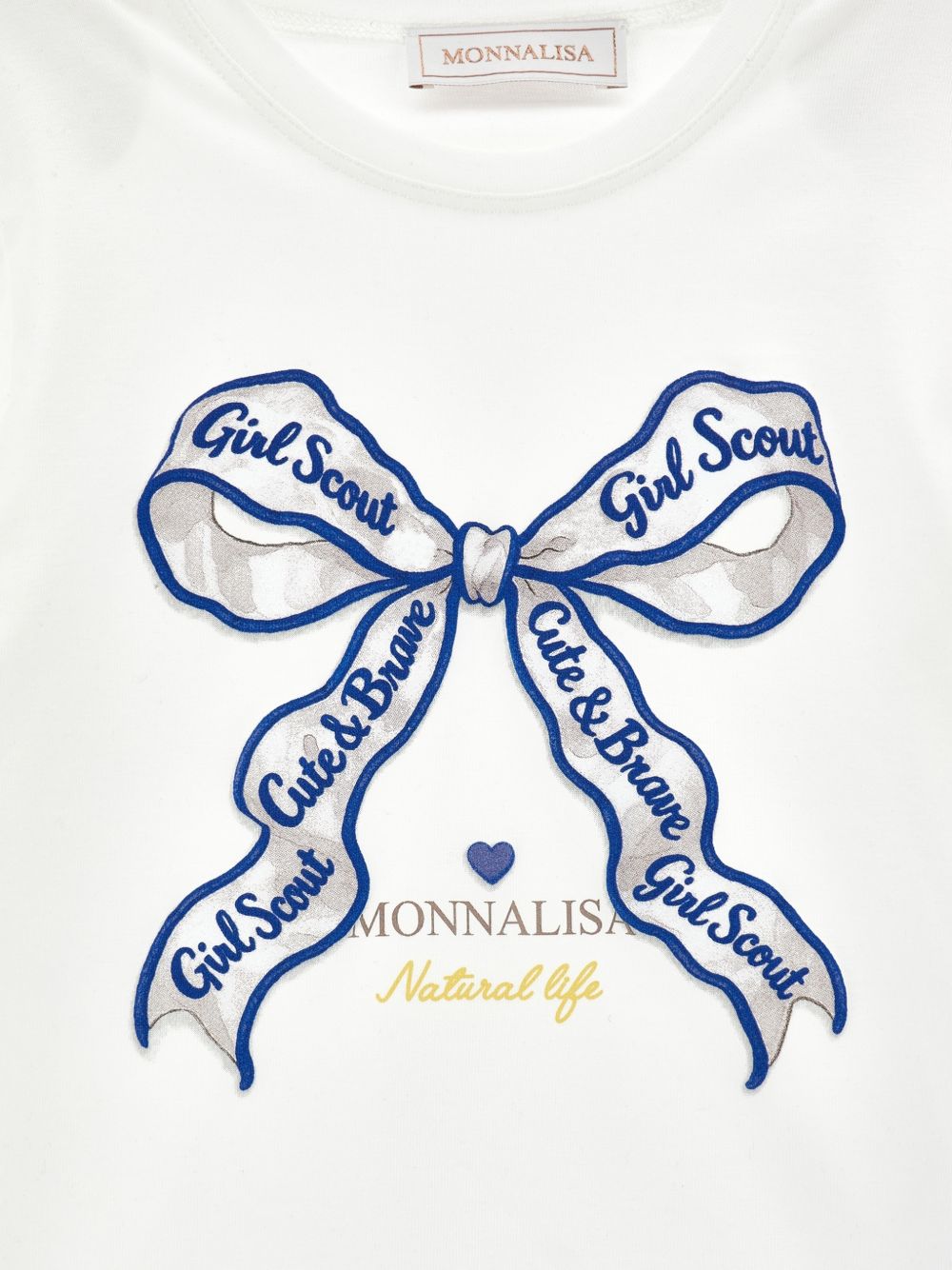 T-shirt per bambina Monnalisa fiocco - Ninna Nanna