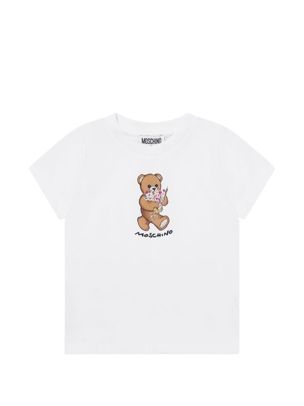 T-shirt per bambina Moschino Kids con teddy - Ninna Nanna