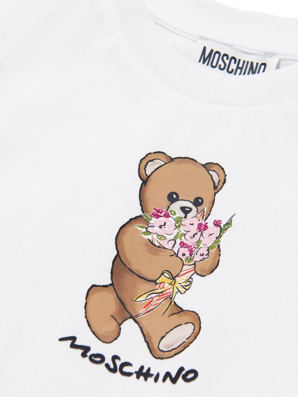 T-shirt per bambina Moschino Kids con teddy - Ninna Nanna