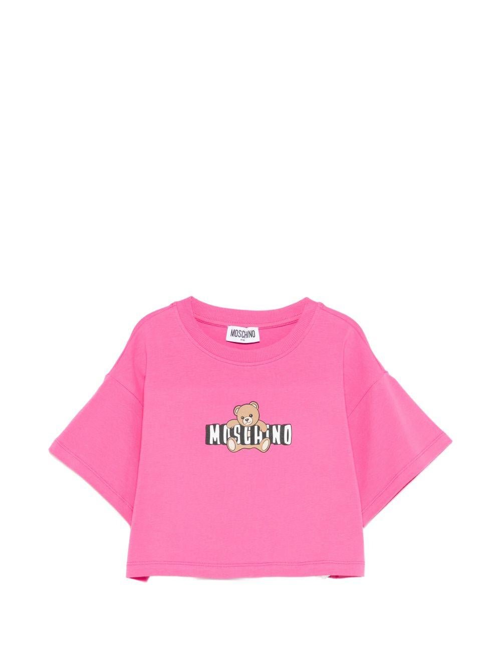 T-shirt per bambina Moschino Kids crop - Ninna Nanna