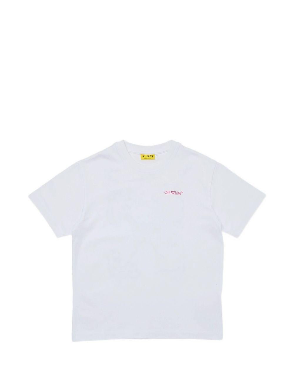 T-shirt per bambina Off White Kids con logo - Ninna Nanna
