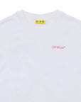 T-shirt per bambina Off White Kids con logo - Ninna Nanna