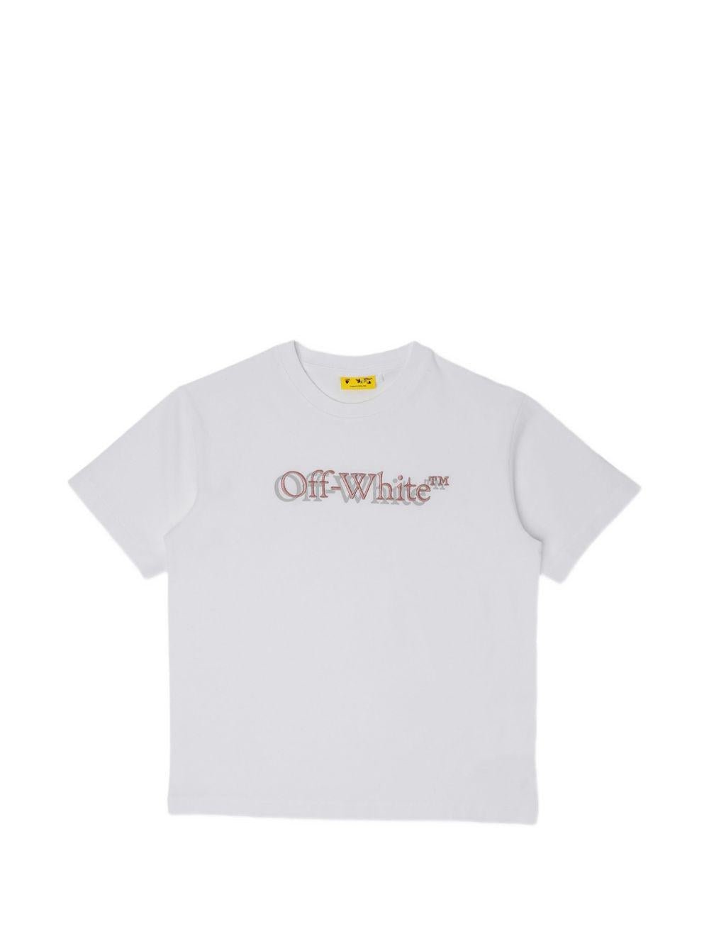 T-shirt per bambina Off White Kids con ricamo - Ninna Nanna
