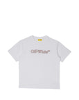 T-shirt per bambina Off White Kids con ricamo - Ninna Nanna