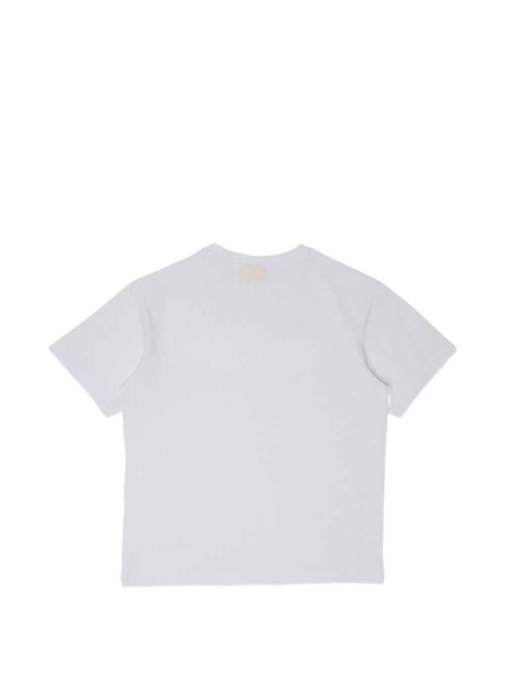 T-shirt per bambina Off White Kids con ricamo - Ninna Nanna